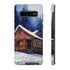 Cozy Christmas Cabin in the Snow - Impact Resistant Phone Case Samsung Galaxy S10 Plus Matte
